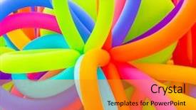  Presentation with colorful celebration - Audience pleasing presentation theme consisting of abstract festive backdrop birthday celebration backdrop and a gold colored foreground