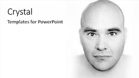  Presentation with fine art - PPT layouts featuring close up balding - abstract fine art black background and a white colored foreground