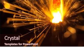  Presentation with holiday - Slides having abstract fire - close-up view of lit up background and a wine colored foreground