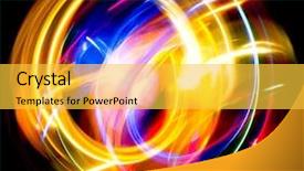  Presentation with teal and yellow music wallpaper - Audience pleasing PPT theme consisting of abstract fire - vibrant music vivid wallpaper backdrop and a yellow colored foreground