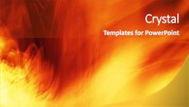  Presentation with fire ice and abstract - Beautiful presentation theme featuring abstract fire background backdrop and a crimson colored foreground