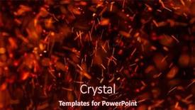  Presentation with fire - PPT theme consisting of abstract-fire-sparks-and-embers background and a wine colored foreground