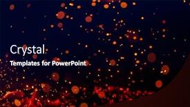  Presentation with fire - PPT theme consisting of abstract-fire-sparks-and-embers background and a wine colored foreground