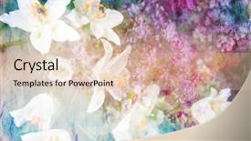  Presentation with red floral - Audience pleasing PPT theme consisting of abstract floral background combined backdrop and a lemonade colored foreground