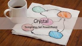  Presentation with flowchart - Audience pleasing theme consisting of abstract flowchart or mind map backdrop and a soft green colored foreground