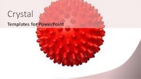  Presentation with flu virus - PPT layouts having abstract-flu-covid-19-virus background and a lemonade colored foreground