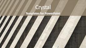  Presentation with hydroelectric - Amazing presentation design having hidroeletrica - abstract foreground hydroelectric dam backdrop and a coral colored foreground