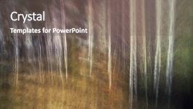  Presentation with abstract green forest - Presentation theme enhanced with abstract forest background experimental photography background and a gray colored foreground