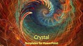  Presentation with artwork - Beautiful presentation theme featuring abstract fractal artwork created with apophysis showing many details when viewed at full size backdrop and a tawny brown colored foreground