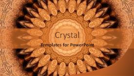  Presentation with magic - Beautiful presentation theme featuring abstract-fractal-background-magic backdrop and a gold colored foreground