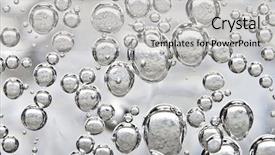  Presentation with sparkling - Cool new PPT theme with abstract frame - bubbles of sparkling water pattern backdrop and a light gray colored foreground