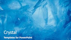  Presentation with ice blue - Slide deck having abstract frame - ice background blue frozen texture background and a teal colored foreground