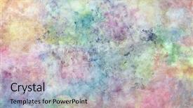  Presentation with abstract watercolor - PPT theme consisting of abstract free hand drawing background and a light blue colored foreground