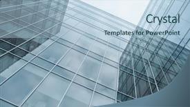  Presentation with skyscraper glass tower - PPT theme featuring superman - dog - superhero isolated on background and a white colored foreground