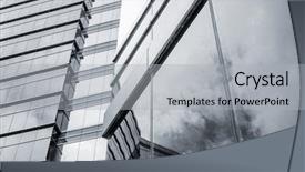  Presentation with hong kong - Amazing presentation theme having abstract futuristic - office glass windows with beautiful backdrop and a  colored foreground