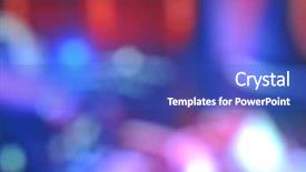  Presentation with fuzzy - Audience pleasing PPT theme consisting of abstract fuzzy facula backdrop and a cobalt blue colored foreground