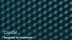  Presentation with black abstract - PPT theme consisting of abstract-geometric-background-with-cubes background and a ocean colored foreground