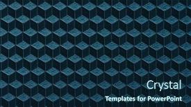  Presentation with black abstract simple - Beautiful presentation theme featuring abstract-geometric-background-with-cubes backdrop and a navy blue colored foreground