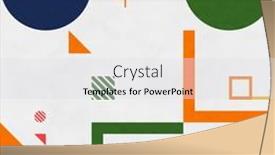  Presentation with abstract - Presentation theme featuring abstract-geometric-figures-bauhaus-background background and a light gray colored foreground