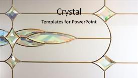  Presentation with stained glass - Amazing PPT theme having abstract glass background backdrop and a lemonade colored foreground