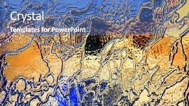  Presentation with stained glass - PPT theme featuring abstract glass texture background and a teal colored foreground