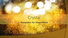  Presentation with sparkle - Slides consisting of abstract-glitter-and-sparkle-lights background and a yellow colored foreground