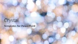  Presentation with glitter - Cool new PPT theme with abstract-glitter-defocused-background backdrop and a light blue colored foreground