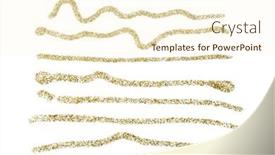  Presentation with stroke - Theme enhanced with abstract-glitter-gold-dot-smear background and a cream colored foreground