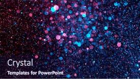  Presentation with neon - PPT theme with abstract-glittering-background-in-neon background and a navy blue colored foreground