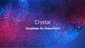  Presentation with neon - PPT theme with abstract-glittering-powder-background background and a violet colored foreground