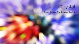  Presentation with colorful circles - Audience pleasing PPT theme consisting of abstract-glowing-circles backdrop and a light blue colored foreground