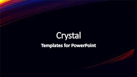  Presentation with black light - Amazing PPT theme having abstract glowing lines of light backdrop and a black colored foreground