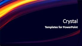  Presentation with laser light colorful abstract - Colorful PPT layouts enhanced with abstract glowing lines of light backdrop and a black colored foreground