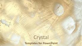  Presentation with abstract gold - Theme with abstract-gold-and-white-grain background and a cream colored foreground