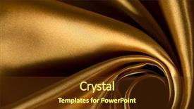  Presentation with luxury gold - Amazing slide deck having abstract gold background luxury cloth backdrop and a tawny brown colored foreground