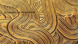  Presentation with canvas - Presentation theme having abstract-gold-bronze-color-acrylic background and a gold colored foreground