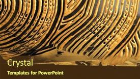  Presentation with abstract gold - Audience pleasing presentation consisting of abstract-gold-bronze-color-acrylic backdrop and a tawny brown colored foreground