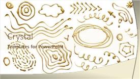  Presentation with doodle - Presentation theme consisting of abstract-gold-bronze-doodle-element background and a cream colored foreground