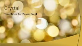  Presentation with gold bokeh - Slide deck enhanced with abstract-gold-glitters-background background and a yellow colored foreground