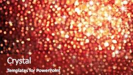  Presentation with sparkling lights - Cool new PPT theme with abstract golden background of sparkling backdrop and a tawny brown colored foreground