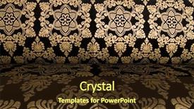  Presentation with art deco - Amazing PPT theme having abstract golden background backdrop and a wine colored foreground