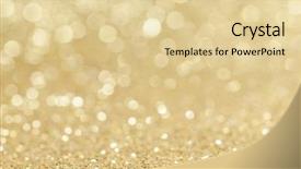  Presentation with golden light - Presentation theme enhanced with abstract golden glitter light bokeh background and a lemonade colored foreground