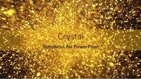  Presentation with black abstract - Colorful PPT theme enhanced with abstract-golden-glitters-on-black backdrop and a gold colored foreground