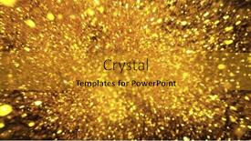  Presentation with black abstract - Slide deck having abstract-golden-glitters-on-black background and a gold colored foreground