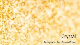  Presentation with abstract gold - Audience pleasing presentation theme consisting of abstract golden golden christmas glittering backdrop and a  colored foreground