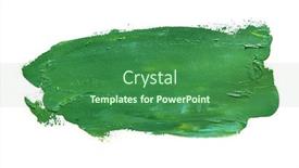  Presentation with stroke - Audience pleasing PPT layouts consisting of abstract-grass-green-background-oil backdrop and a ocean colored foreground