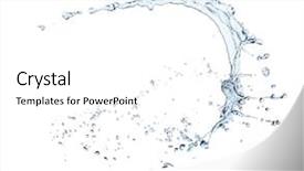  Presentation with clean water - Cool new PPT theme with  backdrop and a  colored foreground.