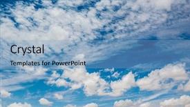  Presentation with abstract blue white - Beautiful presentation theme featuring abstract greay clor - white clouds in a blue backdrop and a light blue colored foreground