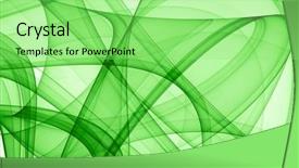  Presentation with gallery - PPT theme with abstract green background - check my background and a seafoam green colored foreground