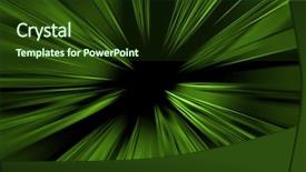 Presentation with abstract green - Presentation theme having abstract green background - fast pace background and a tawny brown colored foreground